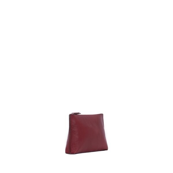 ESSENTIAL POUCH BURGUNDY PEBBLED CALF - Image 2